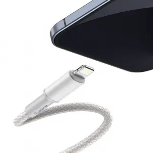 Kábel USB-C do Lightning Baseus High Density Braided, 20W, PD, 2m (biały) 024643