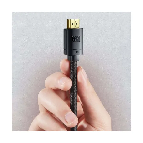Kábel HDMI na HDMI Baseus s vysokým rozlíšením 1,5 m, 8K (čierny) 036271