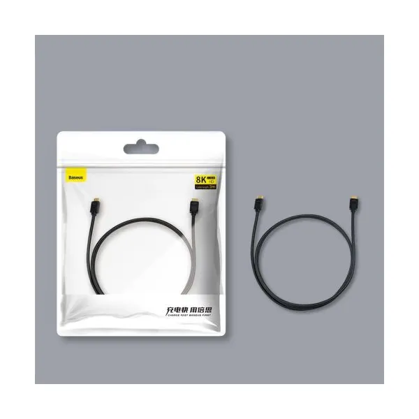 Kábel HDMI na HDMI Baseus s vysokým rozlíšením 1,5 m, 8K (čierny) 036271