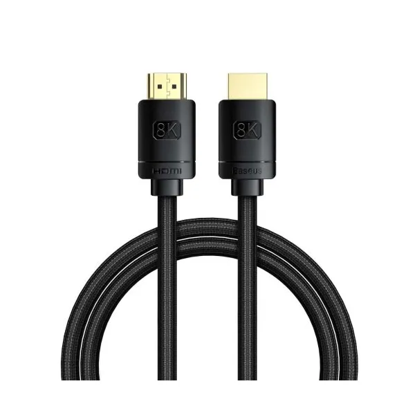 Kábel HDMI na HDMI Baseus s vysokým rozlíšením 1,5 m, 8K (čierny) 036271