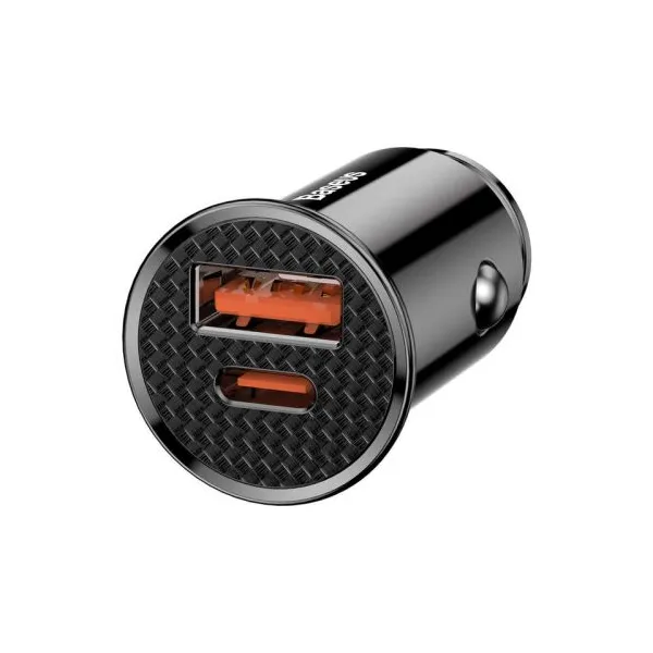 Baseus Circular PD QC4.0+ 5A 30W autonabíjačka (čierna) 017491