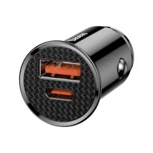 Baseus Circular PD QC4.0+ 5A 30W autonabíjačka (čierna) 017491