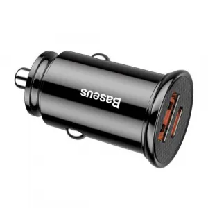 Baseus Circular PD QC4.0+ 5A 30W autonabíjačka (čierna) 017491
