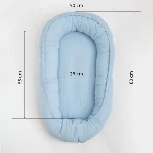 Mušelínové hniezdočko pre bábätko New Baby zelené