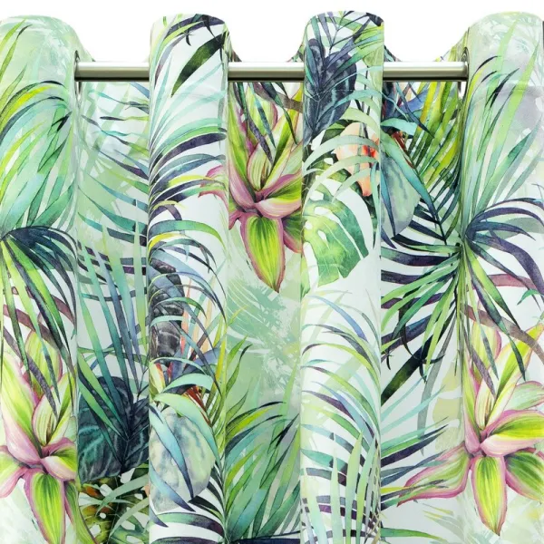 ArtFir Záves ROMMY K | biela/zelená 140 x 250 cm