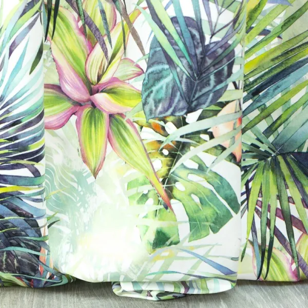 ArtFir Záves ROMMY K | biela/zelená 140 x 250 cm