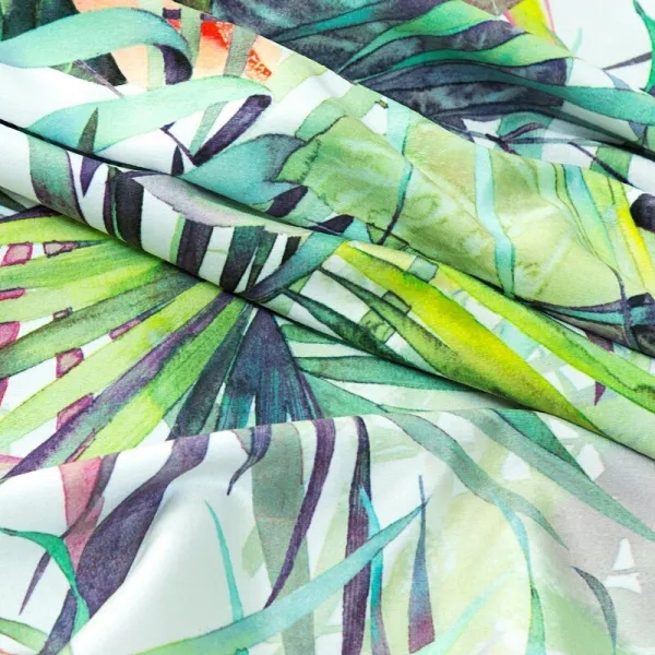 ArtFir Záves ROMMY K | biela/zelená 140 x 250 cm
