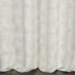 Hotový záves MARIGOLD biely / zlatý - na páske