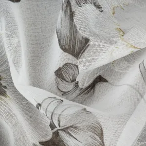 ArtFir Záclona BESSY K | sivé kvety 350 x 250 cm