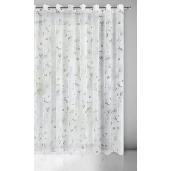 ArtFir Záclona BESSY K | biela/ružová 350 x 250 cm