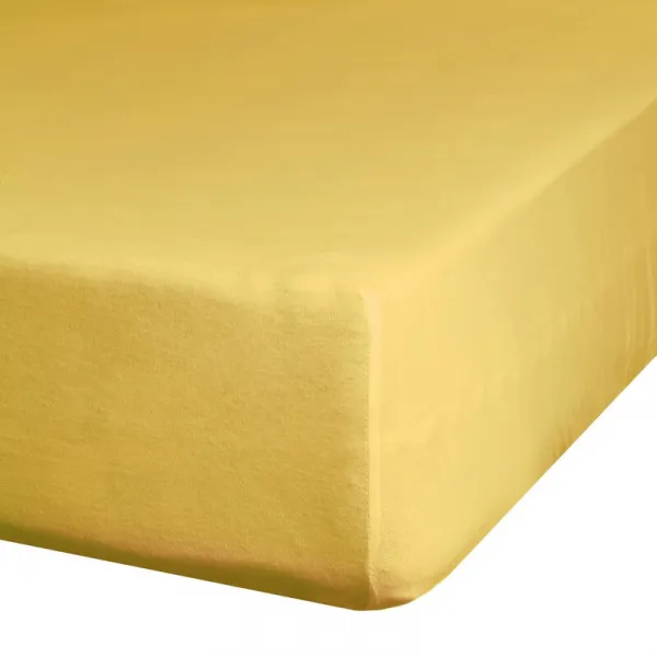 ArtFir PLACHTA S ELASTICKÝM DŽERSEJOM D91 120 x 200 x 25 cm HORČICA