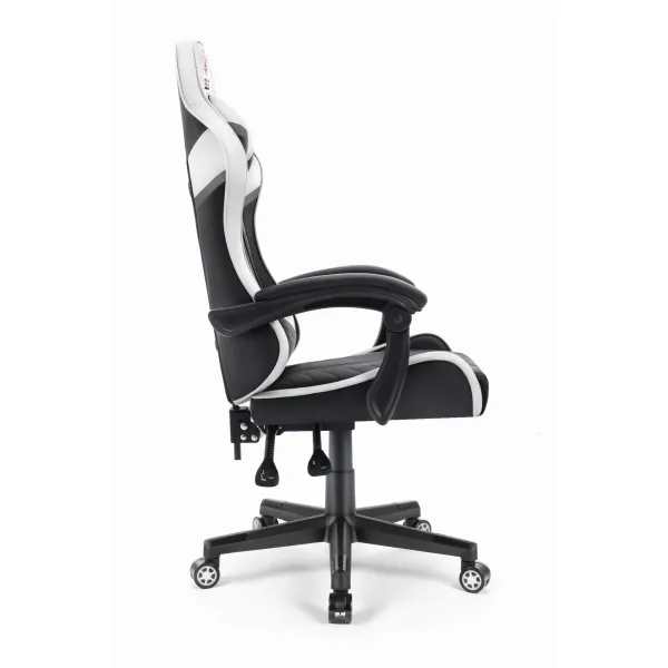 Herná stolička Hell's Chair HC-1004 WHITE Black Grey