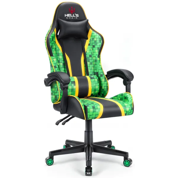 DECOREUM Hells chair Herná stolička Cube Green Black