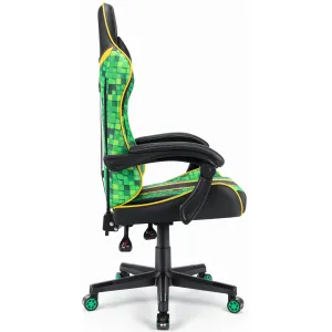 DECOREUM Hells chair Herná stolička Cube Green Black