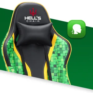 DECOREUM Hells chair Herná stolička Cube Green Black