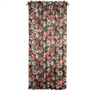 ArtFir Záves PEONIA P | bordové kvety 140 x 270 cm