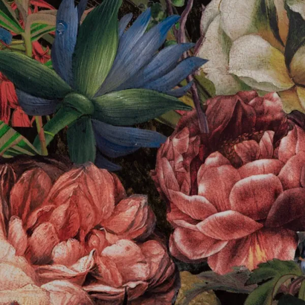 ArtFir Záves PEONIA P | bordové kvety 140 x 270 cm