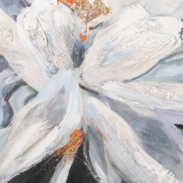 ArtFir Obraz KVETY 430A | čierna 80 x 80 cm