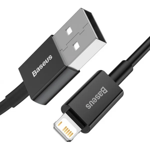 Kábel USB-Lightning Baseus Superior Series, 2,4 A, 1 m (čierny) 026619