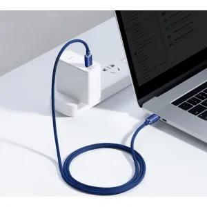 Kábel Baseus Crystal Shine USB-C na USB-C, 100 W, 1,2 m (modrý) 030621