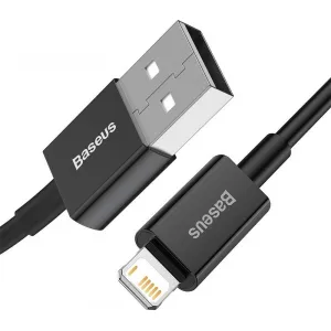 Kábel USB-Lightning Baseus Superior Series, 2,4 A, 2 m (čierny) 026621