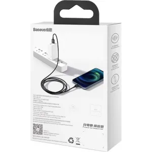 Kábel USB-Lightning Baseus Superior Series, 2,4 A, 2 m (čierny) 026621