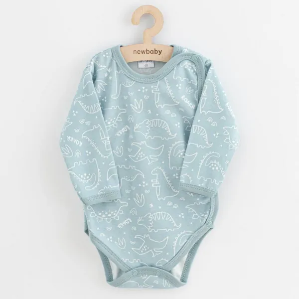 Dojčenské body celorozopínacie New Baby Classic II Dievča 3ks mätová 68 (4-6m)