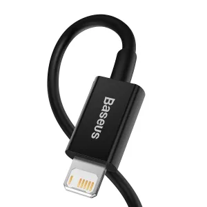 Kábel USB-Lightning Baseus Superior Series, 2,4 A, 2 m (čierny) 026621