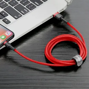 Baseus Cafule 2,4A 1m Lightning USB kábel (červený) 015822