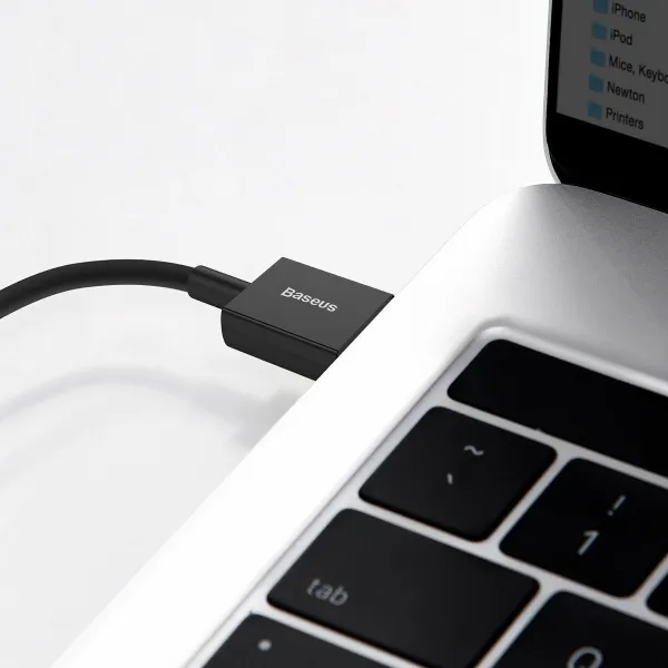 Kábel USB-Lightning Baseus Superior Series, 2,4 A, 2 m (čierny) 026621