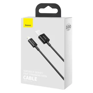 Kábel USB-Lightning Baseus Superior Series, 2,4 A, 1 m (čierny) 026619