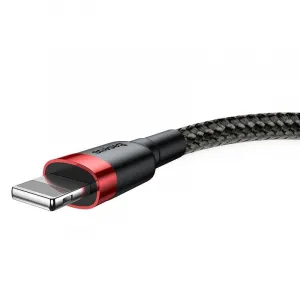 Baseus Lightning Cafule Cable 1.5A 2m Red + čierna (CALKLF-C19)