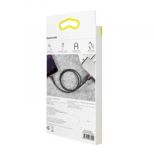 Baseus Lightning Cafule Cable 1.5A 2m Red + čierna (CALKLF-C19)