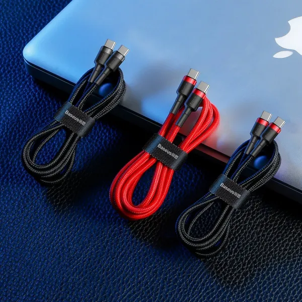 Nabíjací/dátový kábel Baseus Cafule Series USB-C na USB-C PD2.0 60W Flash 2m, sivo-čierna