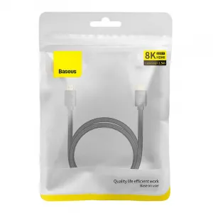 Kábel HDMI na HDMI Baseus s vysokým rozlíšením 1,5 m, 8K (čierny) 036271