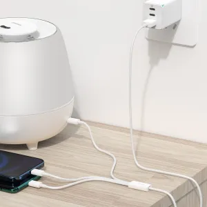 Kábel USB 3w1 Baseus Superior Series, USB do micro USB / USB-C / Lightning, 3,5 A, 1,2 m (biely) 026226