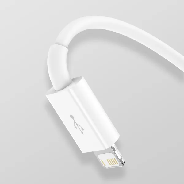 Kábel USB 3w1 Baseus Superior Series, USB do micro USB / USB-C / Lightning, 3,5 A, 1,2 m (biely) 026226