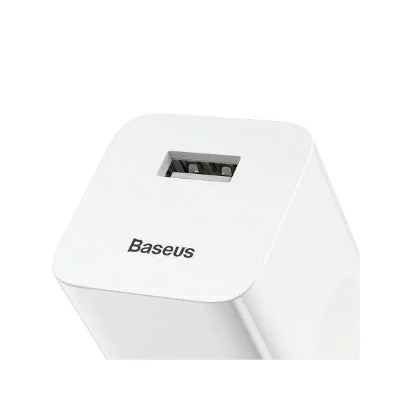 Nabíjacia rýchlonabíjačka Baseus, USB, QC 3.0, 24 W (biela) 015905