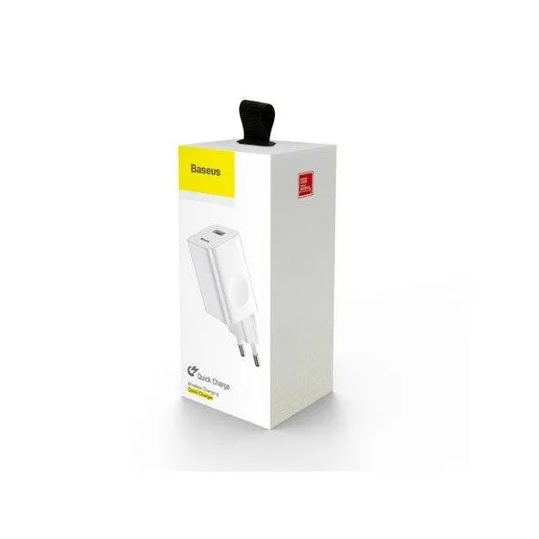 Nabíjacia rýchlonabíjačka Baseus, USB, QC 3.0, 24 W (biela) 015905