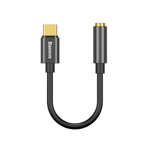 Baseus L54 USB-C + 3,5 mm mini jack audio adaptér (čierny) 020121