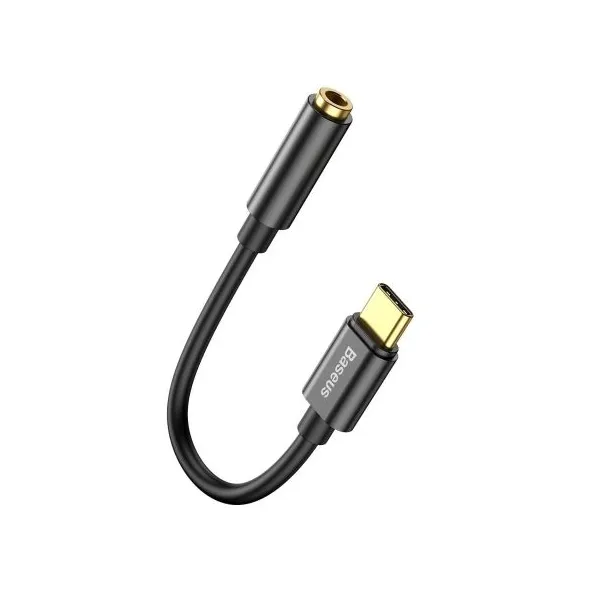 Baseus L54 USB-C + 3,5 mm mini jack audio adaptér (čierny) 020121