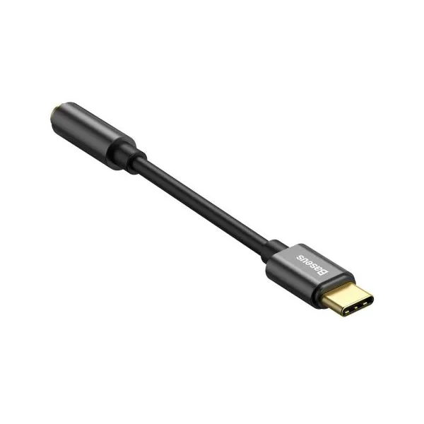 Baseus L54 USB-C + 3,5 mm mini jack audio adaptér (čierny) 020121