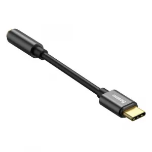 Baseus L54 USB-C + 3,5 mm mini jack audio adaptér (čierny) 020121