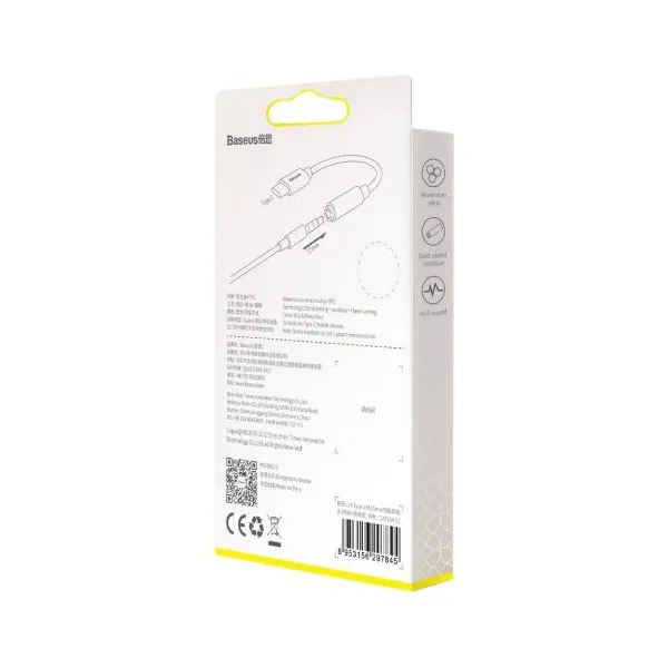 Baseus L54 USB-C + 3,5 mm mini jack audio adaptér (čierny) 020121