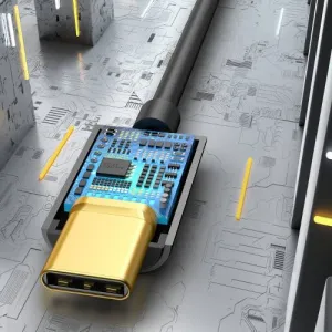 Baseus L54 USB-C + 3,5 mm mini jack audio adaptér (čierny) 020121