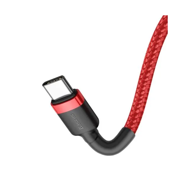 Nabíjací/dátový kábel Baseus Cafule Series USB-C na USB-C PD2.0 60W Blesk 1m, červený