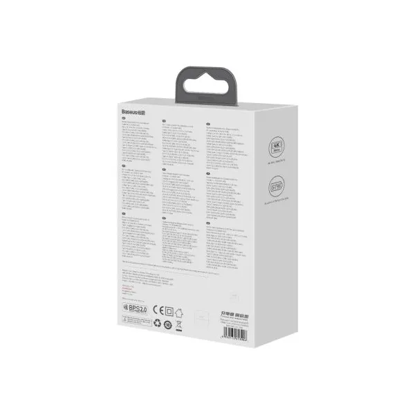 Baseus GaN5 Pro 2xUSB-C + USB + HDMI nástenná nabíjačka, 67W (čierna) 038591