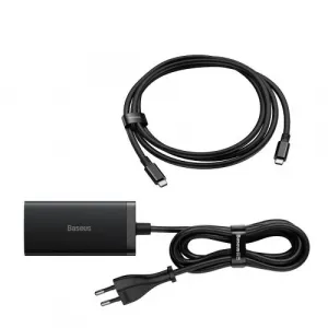 Baseus GaN5 Pro 2xUSB-C + USB + HDMI nástenná nabíjačka, 67W (čierna) 038591