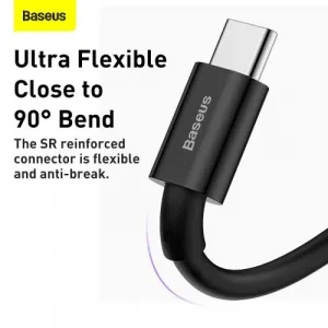 Kábel USB na USB-C Baseus Superior Series, 66 W, 2 m (čierny) 026623