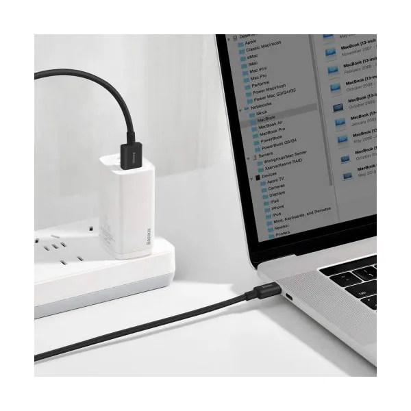 Kábel USB na USB-C Baseus Superior Series, 66 W, 2 m (čierny) 026623